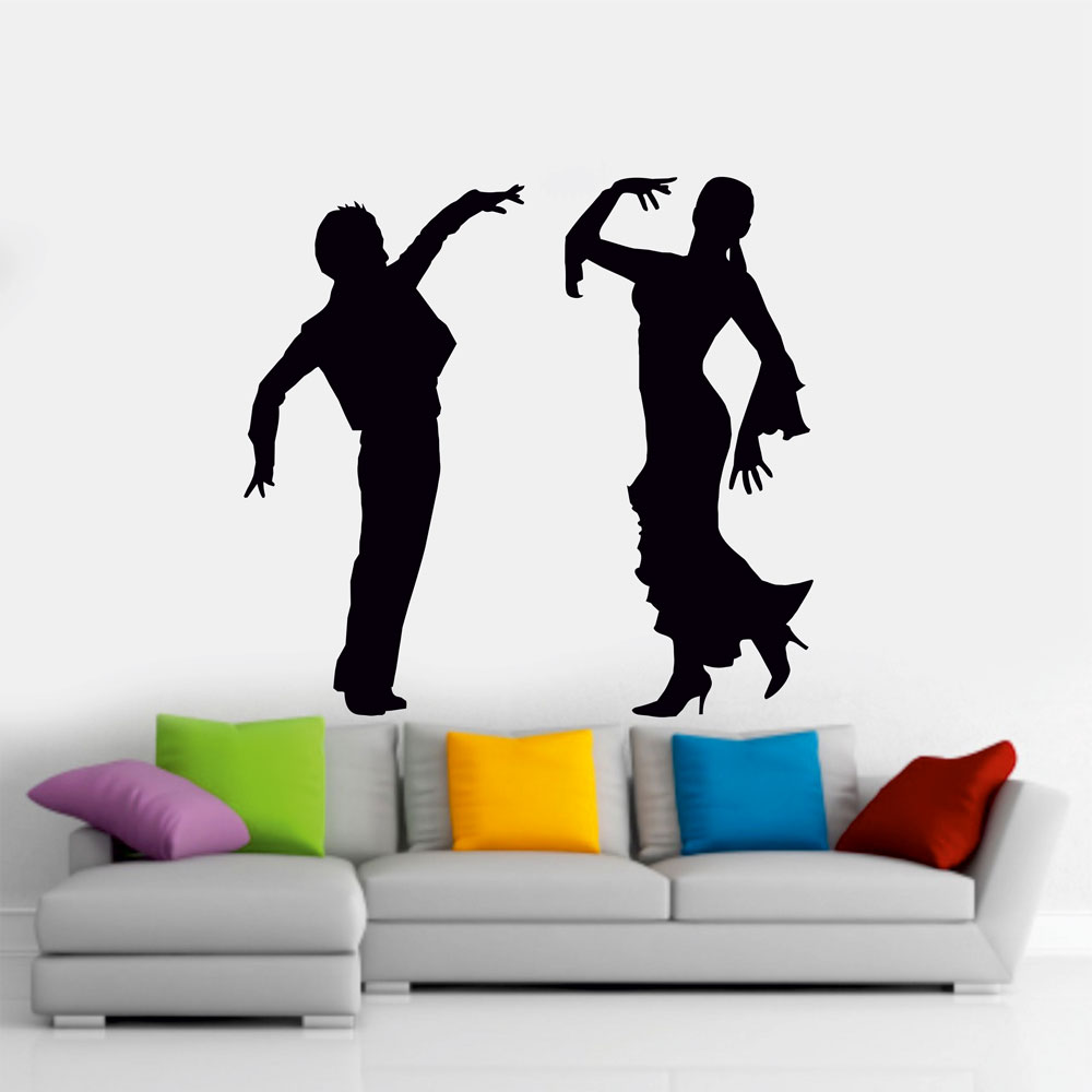 Αυτοκόλλητο τοίχου - Λάτιν χορευτές