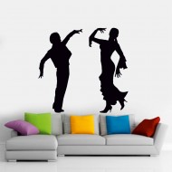 Αυτοκόλλητο τοίχου - Λάτιν χορευτές