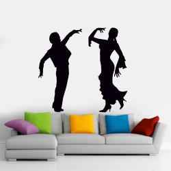 Αυτοκόλλητο τοίχου - Λάτιν χορευτές