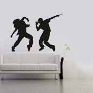 Αυτοκόλλητο τοίχου - Χορευτές Hip - Hop