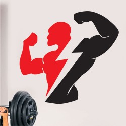 Αυτοκόλλητο τοίχου - Fitness 6