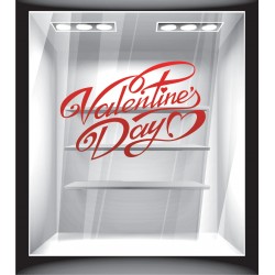 Αυτοκόλλητο βιτρίνας - Βαλεντίνος - Valentine's day 2