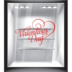 Αυτοκόλλητο βιτρίνας - Βαλεντίνος - Valentine's day 5