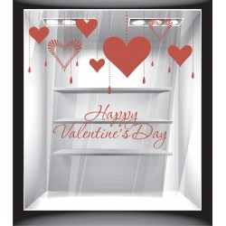 Αυτοκόλλητο βιτρίνας - Βαλεντίνος - Happy Valentine's day 3