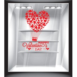 Αυτοκόλλητο βιτρίνας - Βαλεντίνος - Happy Valentine's day 4