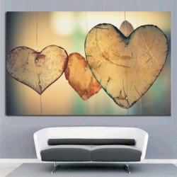Πίνακας - Ξύλινες Καρδιές