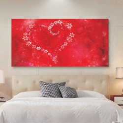 Πίνακας - Λουλουδάτη καρδιά