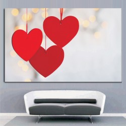 Πίνακας - Καρδιές στολίδια