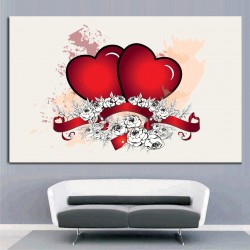 Πίνακας - Έντονες καρδιές
