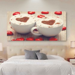 Πίνακας - Καφές ερωτευμένων
