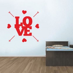 Αυτοκόλλητο Τοίχου - Love