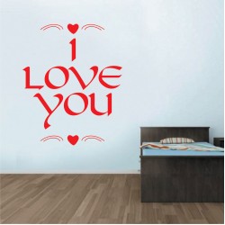 Αυτοκόλλητο Τοίχου - I love you 2