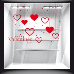 Αυτοκόλλητο βιτρίνας - Αγίος Βαλεντίνος 01