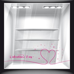 Αυτοκόλλητο βιτρίνας - Αγίος Βαλεντίνος 02