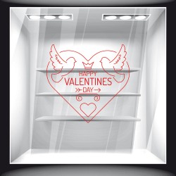 Αυτοκόλλητο βιτρίνας - Αγίος Βαλεντίνος 06