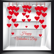 Αυτοκόλλητο βιτρίνας - Αγίος Βαλεντίνος 09