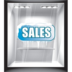 Αυτοκόλλητο βιτρίνας - Χειμερινά - εκπτώσεις 3