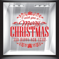 Αυτοκόλλητο βιτρίνας - Χριστουγεννιάτικο