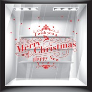 Αυτοκόλλητο βιτρίνας - Χριστουγεννιάτικο 5