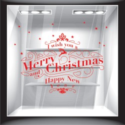 Αυτοκόλλητο βιτρίνας - Χριστουγεννιάτικο 5