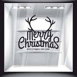 Αυτοκόλλητο βιτρίνας - Χριστουγεννιάτικο 7