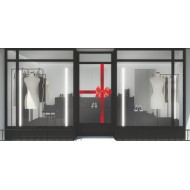 Χριστουγεννιάτικο Αυτοκόλλητο - Κορδέλα και Φιόγκος