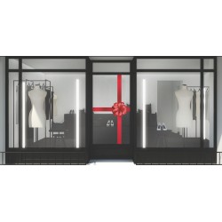 Χριστουγεννιάτικο Αυτοκόλλητο - Κορδέλα και Φιόγκος 2