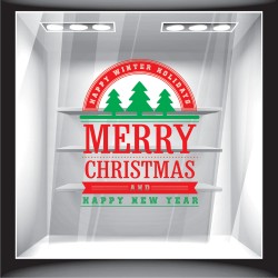 Χριστουγεννιάτικο Αυτοκόλλητο - Merry Christmas 5