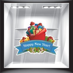 Χριστουγεννιάτικο Αυτοκόλλητο - Happy New Year Gifts