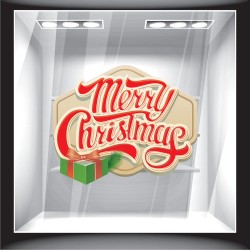 Χριστουγεννιάτικο Αυτοκόλλητο - Merry Christmas 6