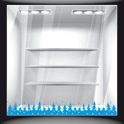 Χριστουγεννιάτικο Αυτοκόλλητο - Έλατα Μπορντούρα (Φάσα)