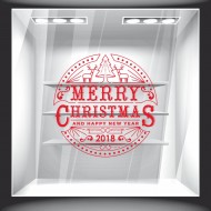 Χριστουγεννιάτικο Αυτοκόλλητο - Merry Christmas 8