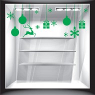 Χριστουγεννιάτικο Αυτοκόλλητο - Σετ στολίδια