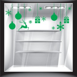 Χριστουγεννιάτικο Αυτοκόλλητο - Σετ στολίδια