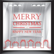 Χριστουγεννιάτικο Αυτοκόλλητο - Merry Christmas 10