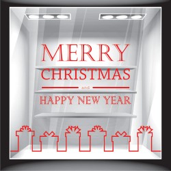 Χριστουγεννιάτικο Αυτοκόλλητο - Merry Christmas 10