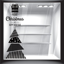 Χριστουγεννιάτικο Αυτοκόλλητο - Έλατο με Ευχή