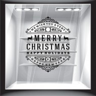 Χριστουγεννιάτικο Αυτοκόλλητο - Merry Christmas 12