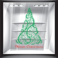 Χριστουγεννιάτικο Αυτοκόλλητο - Έλατο με Ευχή 3