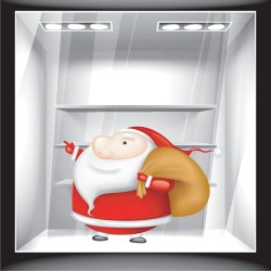 Χριστουγεννιάτικο Αυτοκόλλητο - Άγιος Βασίλης 7