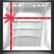 Χριστουγεννιάτικο Αυτοκόλλητο - Κορδέλα και Φιόγκος 3