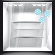 Χριστουγεννιάτικο Αυτοκόλλητο - Μπάλες Στολίδια