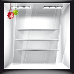 Χριστουγεννιάτικο Αυτοκόλλητο - Μπάλες Στολίδια 3