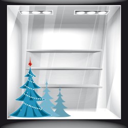 Χριστουγεννιάτικο Αυτοκόλλητο - Έλατα