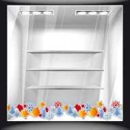 Χριστουγεννιάτικο Αυτοκόλλητο - Μπορντούρα (Φάσα)