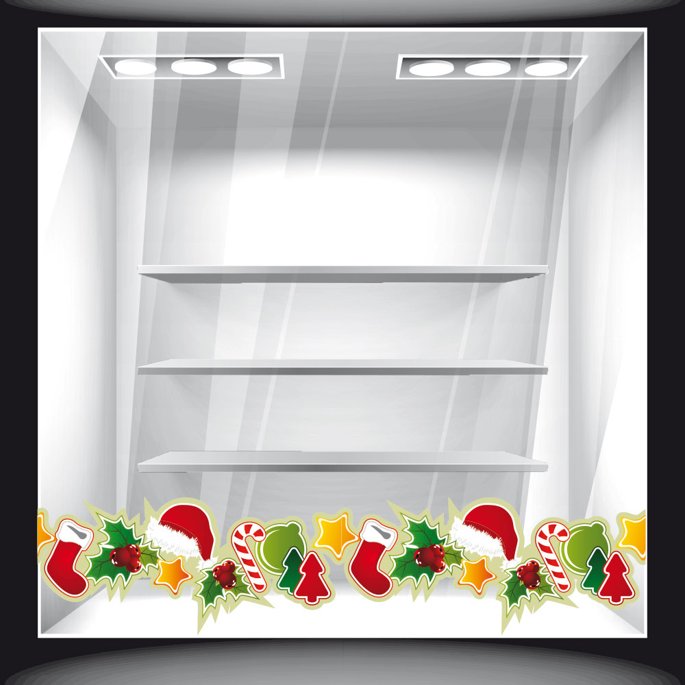 Χριστουγεννιάτικο Αυτοκόλλητο - Μπορντούρα 3 (Φάσα)