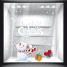Χριστουγεννιάτικο Αυτοκόλλητο - Merry Christmas και Χιονάνθρωπος