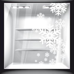 Χριστουγεννιάτικο Αυτοκόλλητο - Χιονονιφάδες