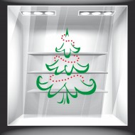 Χριστουγεννιάτικο Αυτοκόλλητο - Έλατο 4