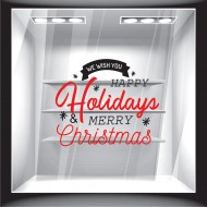 Χριστουγεννιάτικο Αυτοκόλλητο - Merry Christmas 22